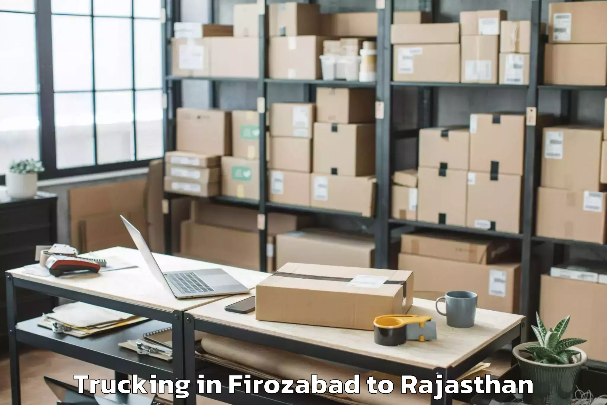 Firozabad to Bhawani Mandi Trucking Booking